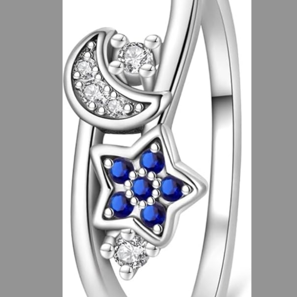 Kay Jewelers Sterling Silver And Blue Moon And Star Ring